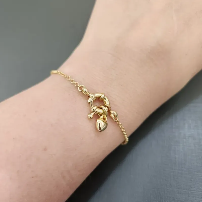 PULSEIRA OURO PING CORAÇÃO